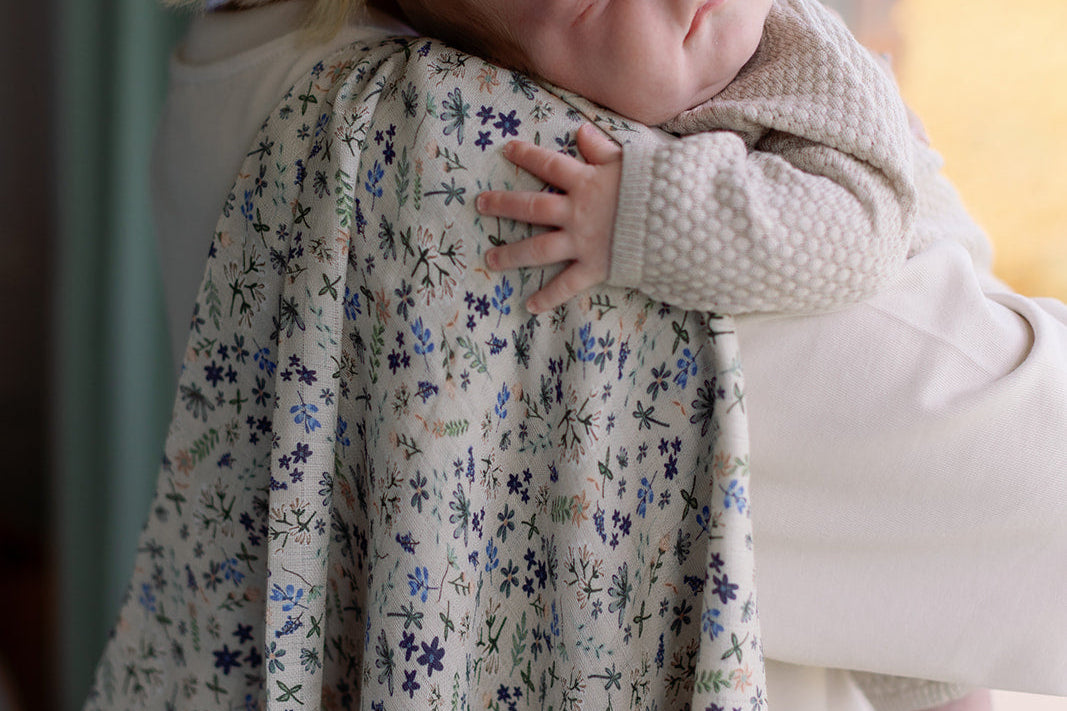 Ralphie Bear Wildflower Large Swaddle Muslin 4