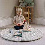 Ralphie Bear Ralphie Bear Sage Green Gingham Quilted Playmat 2