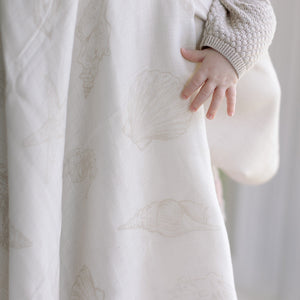 Ralphie Bear Seashell Large Swaddle Muslin 9