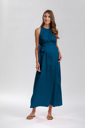 Pietro Brunelli Maternity Clarissa Corsair Maxi Dress with Removable Belt 1
