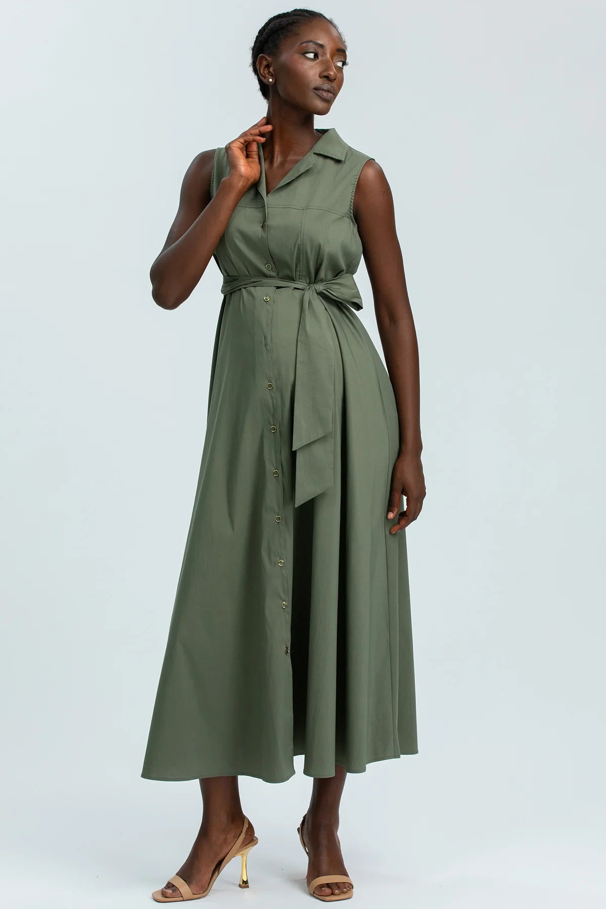 slim fit dress slacks The ALBA Thyme Maternity Dress