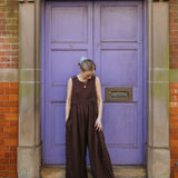 JOURNY Ada Jumpsuit Linen Chocolate Brown 11