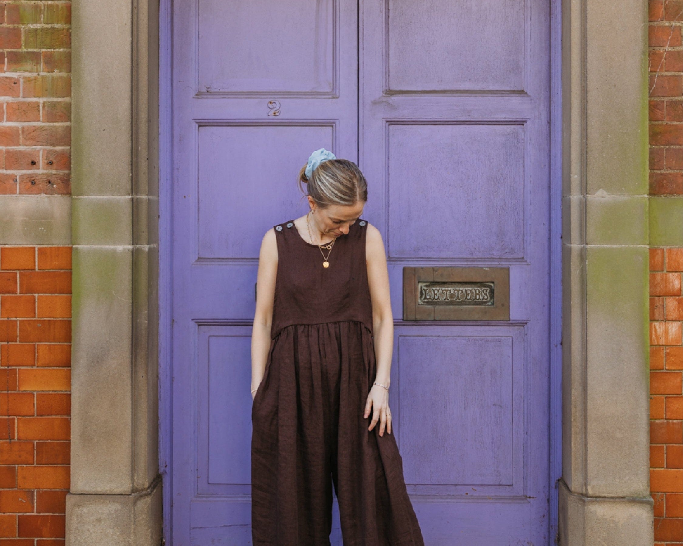 JOURNY Ada Jumpsuit Linen Chocolate Brown 11