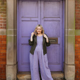 JOURNY Linen Jumpsuit Ada Lavender 3