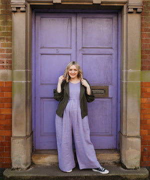 JOURNY Linen Jumpsuit Ada Lavender 3