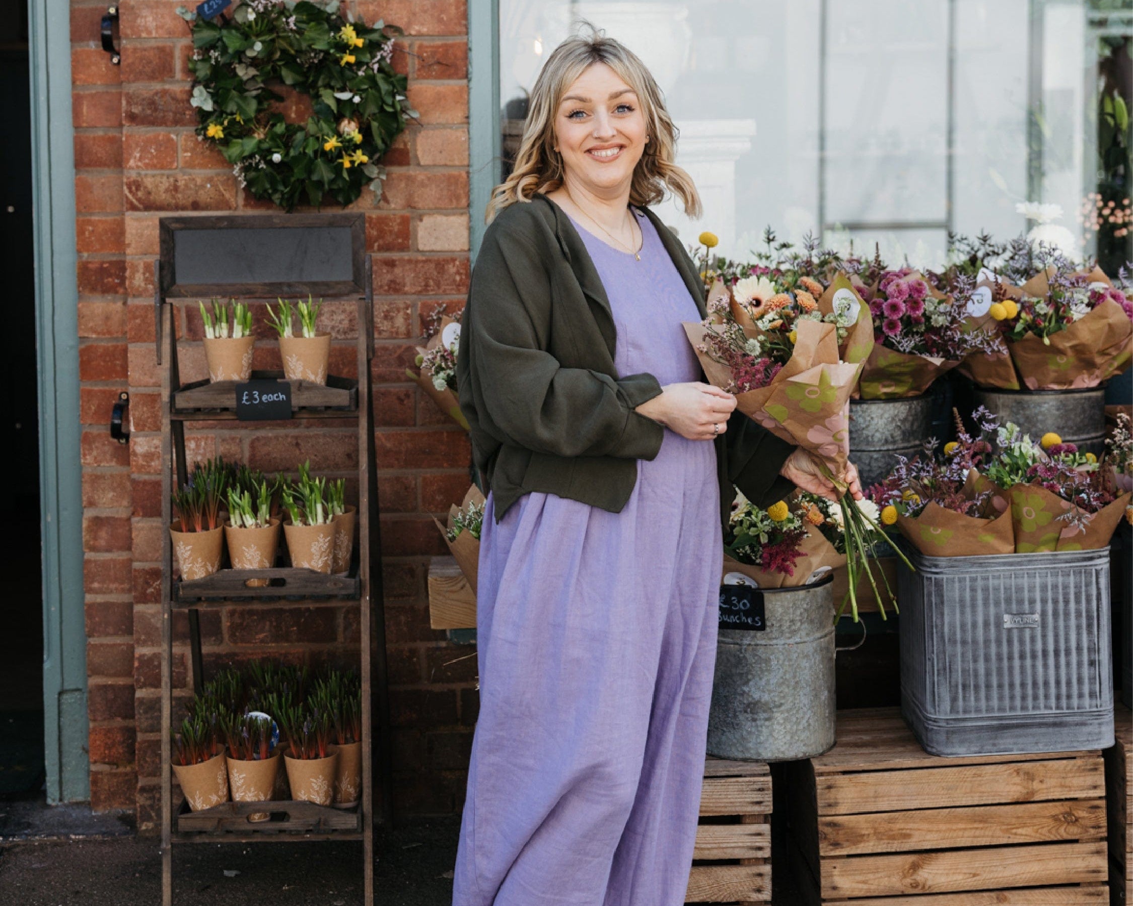 JOURNY Linen Jumpsuit Ada Lavender 2