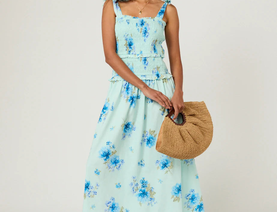 Andrea Blue Midi Dress
