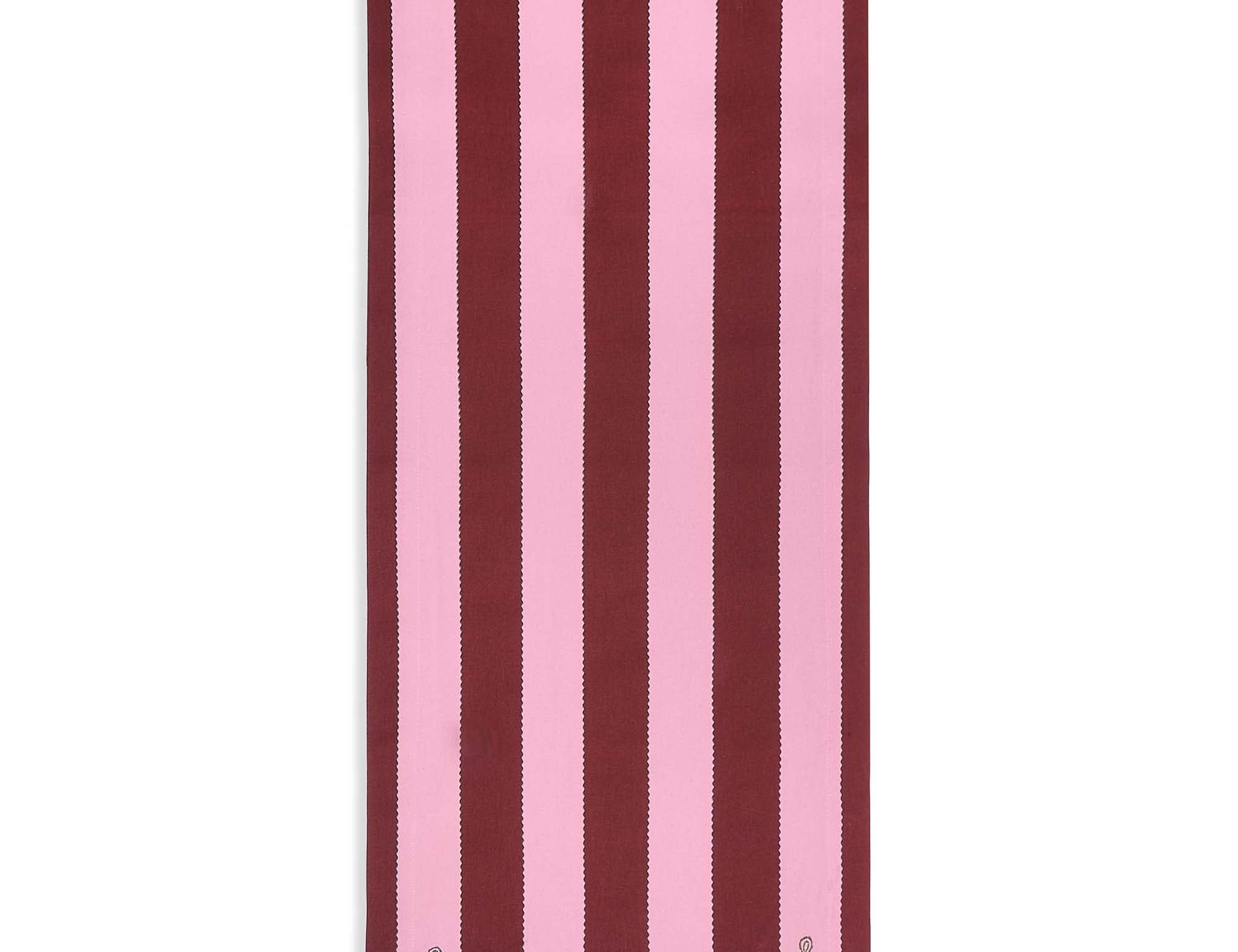 Avery Row Table Runner Bold Stripe Burgundy 1