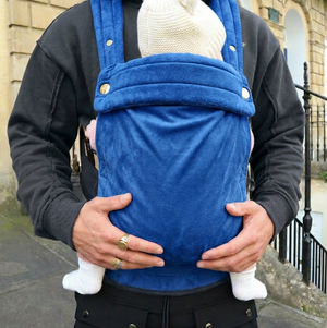 Bizzi Growin Velvet Baby Carrier True Blue 1