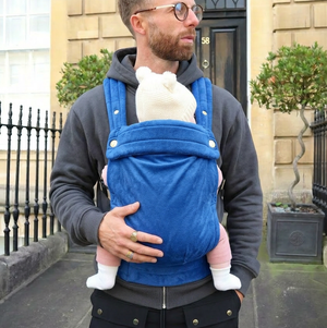 Bizzi Growin Velvet Baby Carrier True Blue 2