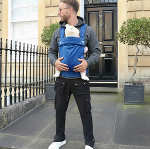 Bizzi Growin Velvet Baby Carrier True Blue 4