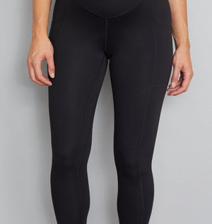 Natal Active Luxe Maternity Postnatal Leggings 7 8 Soft Black 4