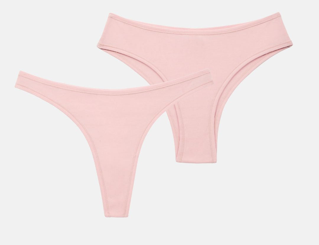 RENUE Everyday Thong Brazilian Brief Soft Pink Cloudair 1