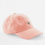 JOURNY Cotton Flower Embroidery Peach Washed Cap Accessories 2