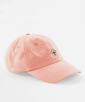 JOURNY Cotton Flower Embroidery Peach Washed Cap Accessories 2