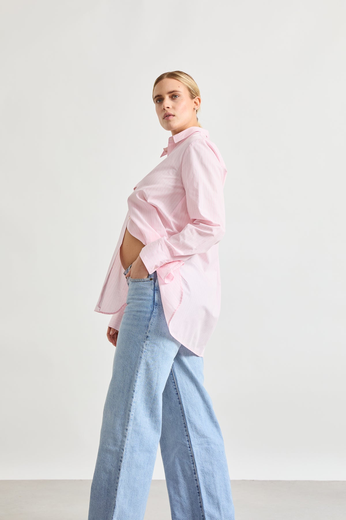 Classic Buttondown Pink Stripe