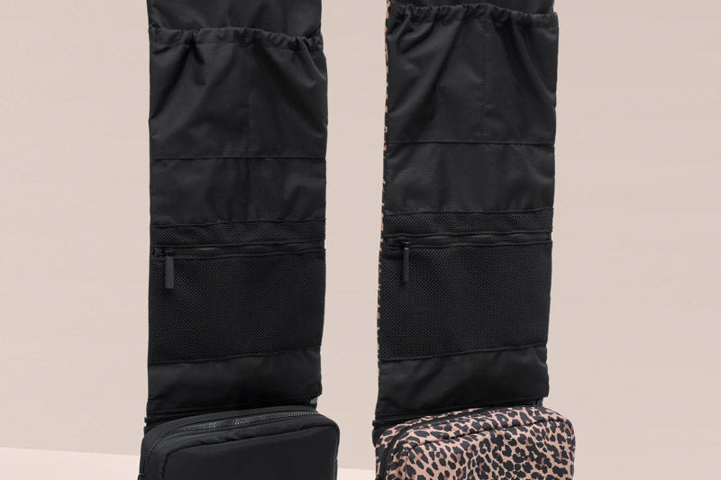 Tiba + Marl T+M Travel Roll Up Hanging Organiser Leopard Print 4