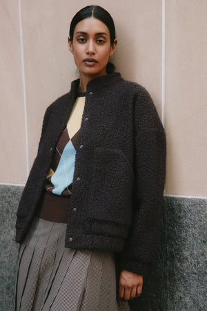 Albaray Curly Bomber Jacket 1