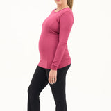 Natal Active Bamboo Maternity Breastfeeding Long Sleeved Top Cherry 3