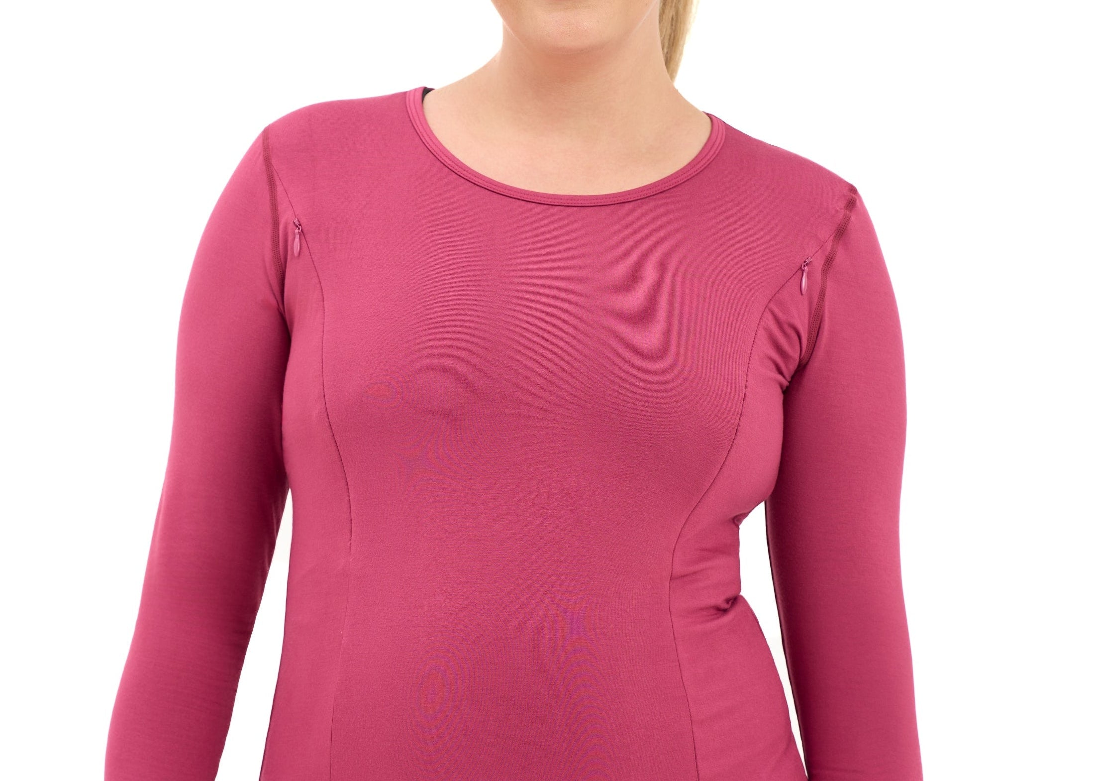 Natal Active Bamboo Maternity Breastfeeding Long Sleeved Top Cherry 7