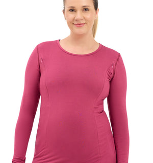 Natal Active Bamboo Maternity Breastfeeding Long Sleeved Top Cherry 7