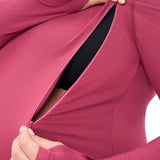 Natal Active Bamboo Maternity Breastfeeding Long Sleeved Top Cherry 2