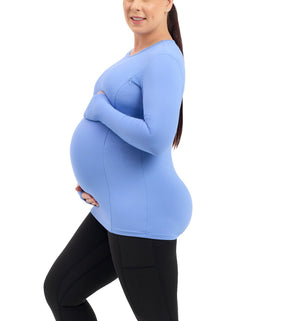 Natal Active Swift Maternity Breastfeeding Run Top Cornflower Blue 3