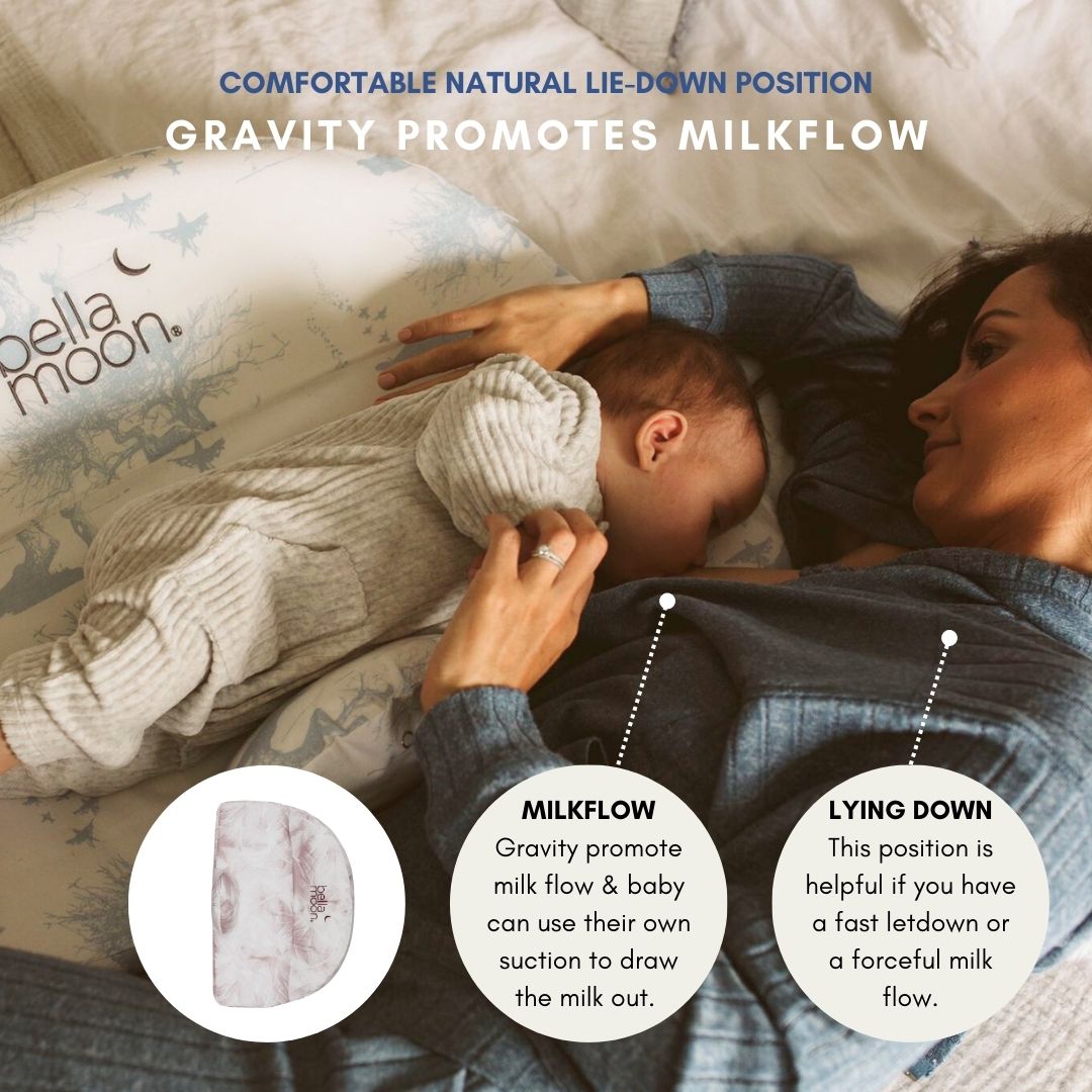 BellaMoon Lie Down Feeding Pillow Feather Nest 5