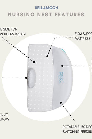 BellaMoon Lie Down Feeding Pillow Dotted 4