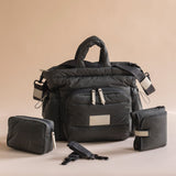 Avery Row Baby Changing Tote Bag Soft Black 1