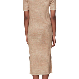 Eva Rib Knit Midi Dress on pregnant model