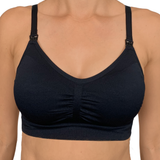 Black bra on a white background