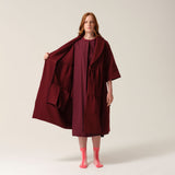 Tonic London Womens Magic Pocket Drain Robe Burgundy 1