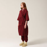 Tonic London Womens Magic Pocket Drain Robe Burgundy 5