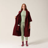 Tonic London Womens Magic Pocket Drain Robe Burgundy 6