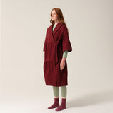 Tonic London Womens Magic Pocket Drain Robe Burgundy 9