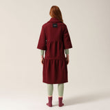Tonic London Womens Magic Pocket Drain Robe Burgundy 10