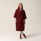 Tonic London Womens Magic Pocket Drain Robe Burgundy 11