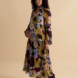 Florere Floral Print Tiered Midi Dress 1