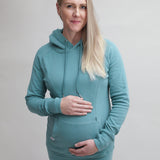 Natal Active Breastfeeding Maternity Hoodie Sage 2