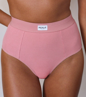 High Rise Boy Brief in Dusty Pink