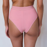 High Rise Boy Brief in Dusty Pink