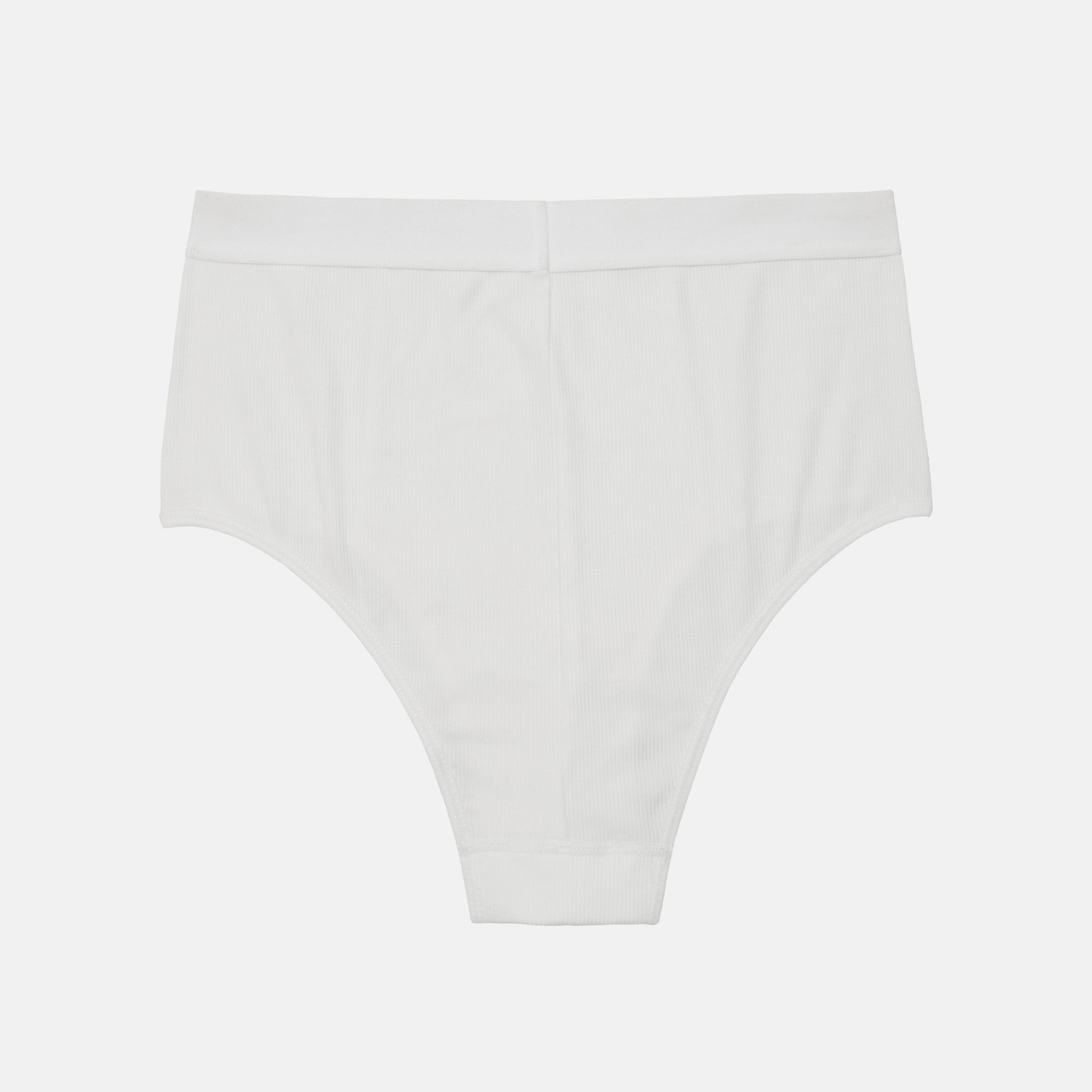 High Rise Boy Brief in White