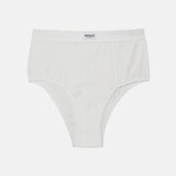 High Rise Boy Brief in White