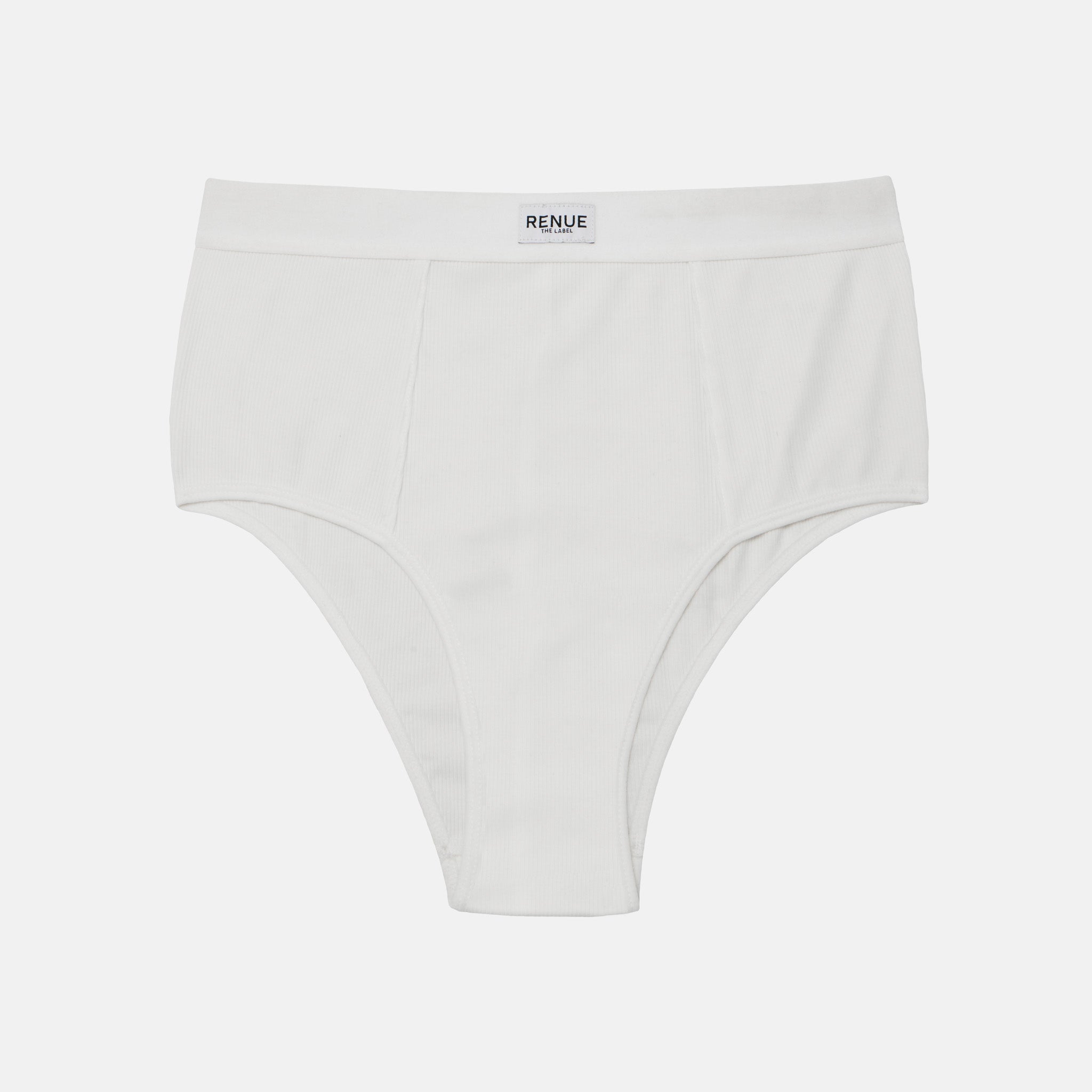 High Rise Boy Brief in White