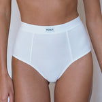 High Rise Boy Brief in White