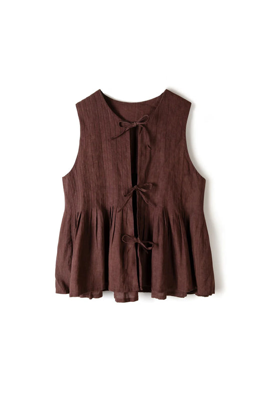 Pleated Cami - Espresso