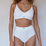 High Rise Boy Brief in White