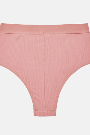 High Rise Boy Brief in Dusty Pink