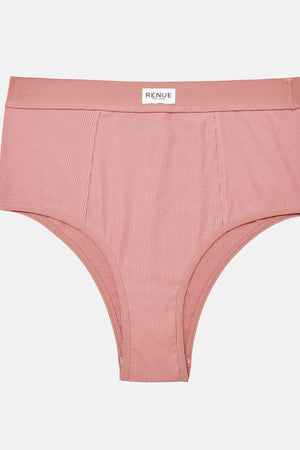 High Rise Boy Brief in Dusty Pink